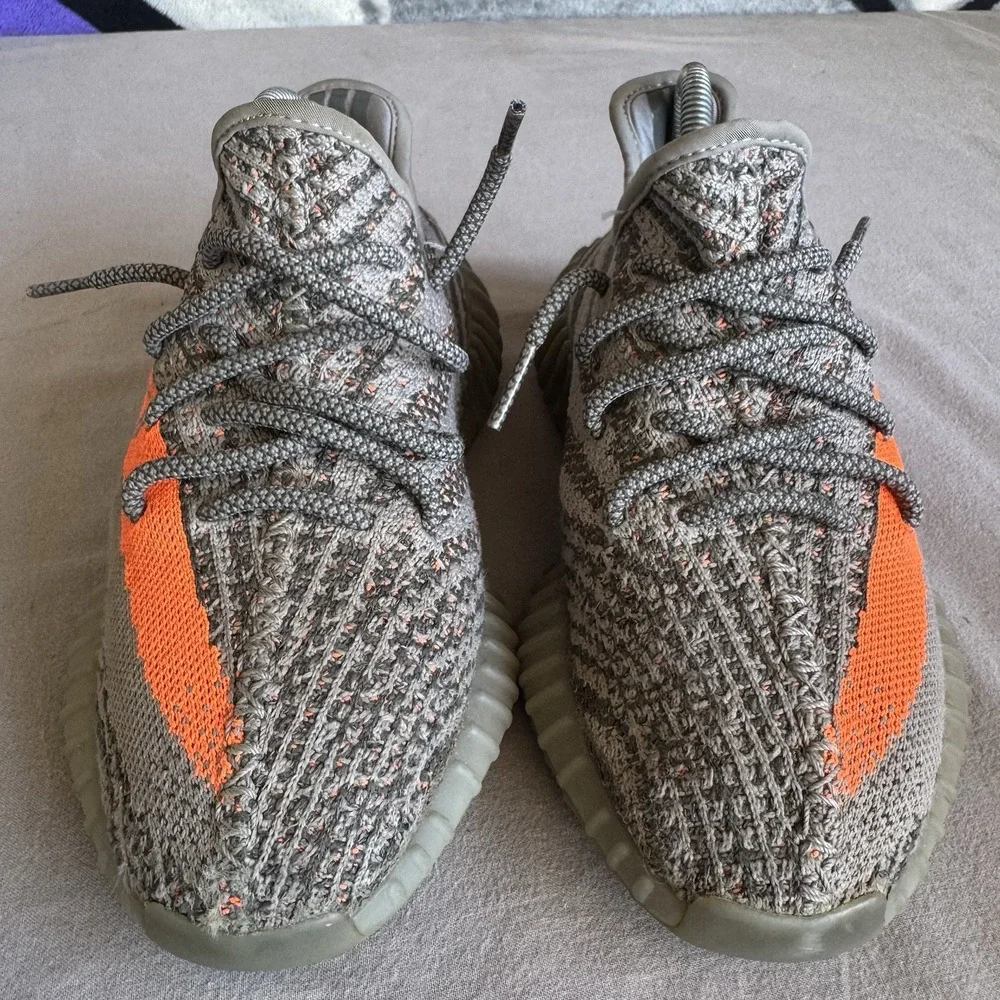 Size 5.5 - adidas Yeezy Boost 350 V2 Beluga Reflective Gray Orange GW1229